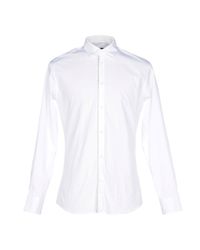 DSquared² Cotton Shirt in White for Men - Lyst