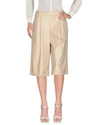 Boutique De La Femme Natural 3/4-length Trousers