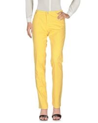 Roy Rogers - Yellow Casual Trouser - Lyst