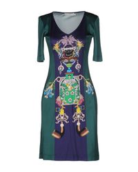 Mary Katrantzou Green Short Dress