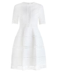 Zimmermann | White Bowerbird Embroidery Dress | Lyst