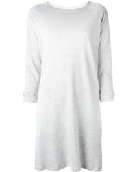 Lazy Lu Tencel Shirt Dress in Gray (khaki) | Lyst