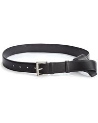 Prada Cinture Leather Belt in Black | Lyst  