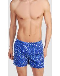 Missoni Mare Swimming Trunks in Brown for Men | Lyst