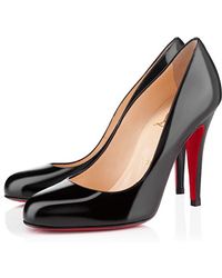 Christian Louboutin Ron Ron 85mm Suede Pumps in Black | Lyst