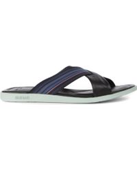 Paul Smith | Lalo Leather and Canvas Sandals | Lyst