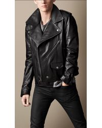 Burberry Brit Leather Biker Jacket