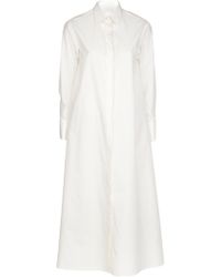 Robert Rodriguez Petaled Collar Dress in White (ivory) | Lyst