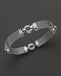 Men S Charriol Bracelets Charriol Gentlemens Collection Nautical Cable Station Bracelet Lyst