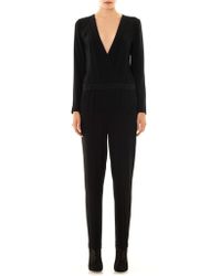 Marc By Marc Jacobs Anya Crepe Jumpsuit in Black | Lyst