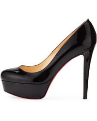 Christian louboutin Dorissima Patent Leather Pumps in Black | Lyst