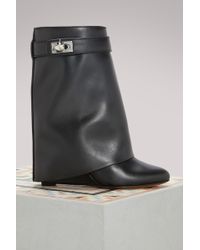 givenchy shark lock boots red