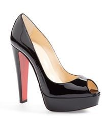 best replica christian louboutins - Christian louboutin Fleuve 100 Patent Leather Slingback Pumps in ...