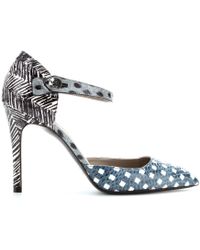 Marc Jacobs Leather Maryjane Pumps in Blue (Teal) | Lyst