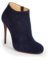 replica christian louboutin shoes - Artesur ? christian louboutin round-toe booties Purple suede