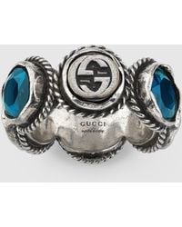 gucci ring with swarovski crystals