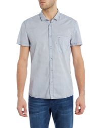 BOSS | Ezippoe Regular Fit Short Sleeve Gingham Shirt | Lyst