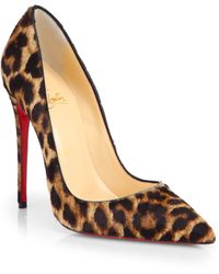 christian louboutin piou piou 85 calf hair pumps | Landenberg ...