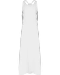Alice + Olivia Alice Olivia Bade Triangle Top Halter Dress in White in