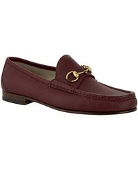 red gucci loafers men's