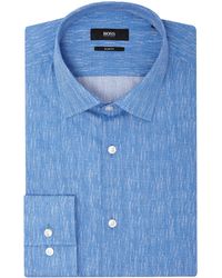 BOSS | Slim Micro Geo Print Shirt | Lyst