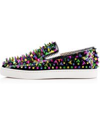 Christian louboutin Women\u0026#39;s Tre Tipi Sneakers in Multicolor ...