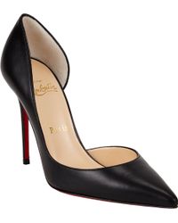 Christian louboutin Iriza Patent Leather Half D\u0026#39;Orsay Pumps in ...