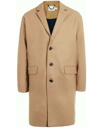Topman | Limited Edition Cashmere Blend Camel Duster Coat | Lyst