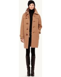 Ralph Lauren Black Label Antonia Suede Coat in Brown (tan) | Lyst