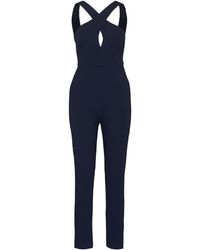 BCBGeneration Jupsuit mit gecrossten Trägern - Blau