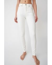 Acne Studios Skinny Fit Jeans - White