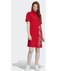 adidas dress red grey