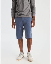 mens longer length chino shorts