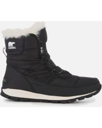 sorel whitney short lace nylon waterproof boots