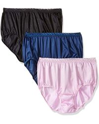 Hanes 3-pack Nylon Brief Panty - Blue