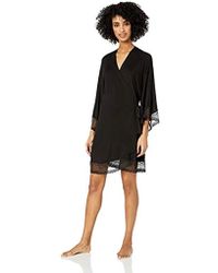 Eberjey Lucie Side Tie Robe - Black