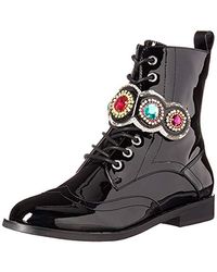 betsey johnson rhinestone boots black