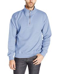 hanes nano quarter zip sweatshirt