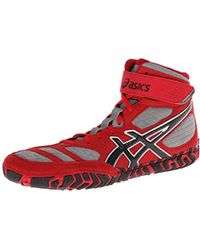 adidas Suede Combat Speed V Wrestling Shoes in Red/Red (Red) for Men - Lyst