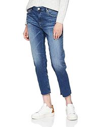 True Religion Damen New Cobalt Blue Stretch Boyfriend Jeans - Blau