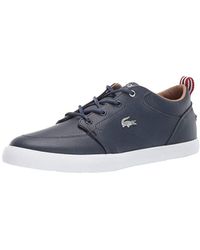 lacoste bayliss leather sneakers white