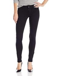 Hudson Jeans Tall Collin Supermodel-length Skinny Jean In Black