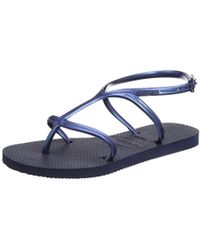 Damen Havaianas Flache Sandalen ab 10 € Lyst Havaianas YOU ST TROPEZ Aubergine Kostenloser Versand