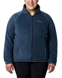 Columbia S Petite-plus-size Benton Springs Full Zip Fleece Jacket - Blue