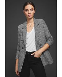 Anine Bing Fishbone Blazer - Black