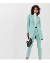 Stradivarius Tailored Trousers In Mint - Green