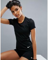 Nike Pro Training Hypercool Short Sleeve Top - Black