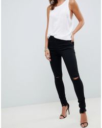J Brand Maria High Rise Skinny Jeans - Black
