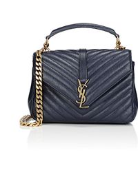 Saint laurent Monogram Medium Matelasse Leather College Bag in ...