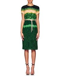 Lyst Altuzarra Tie Dyed Silk Midi Dress In Red Altuzarra Tie Dyed Silk Midi Dress Lyst